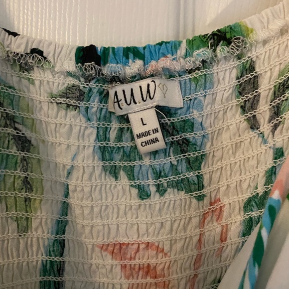 Tropical summer flamingo sundress - Picture 3 of 4